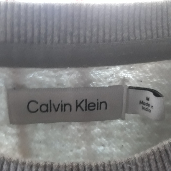 Calvin Klein Mens Gray Heather Long Sleeve - Picture 4 of 4